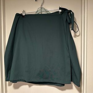Girlfriend Collective Deep Green A-Line Skirt
